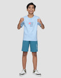 Nevada Print Watch The Game With Patch Kaos Anak Laki-laki