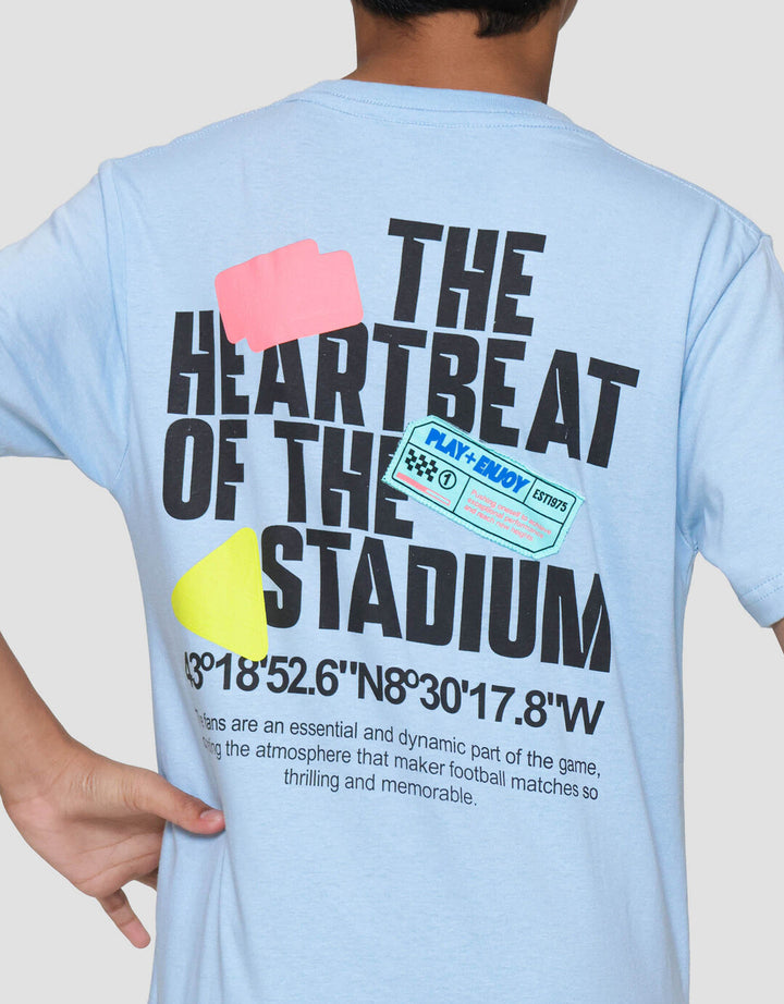 Nevada Print Watch The Game With Patch Kaos Anak Laki-laki