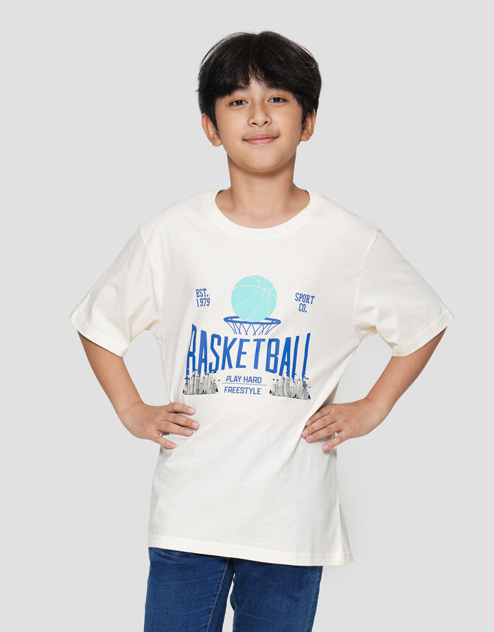 Nevada Print Basketball Kaos Anak Laki-laki
