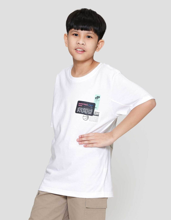 Nevada Photo Two Sided Print Basket Kaos Anak Laki-laki