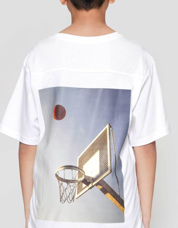 Nevada Photo Two Sided Print Basket Kaos Anak Laki-laki