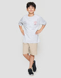Nevada Vest Small Print Kaos Anak Laki-laki