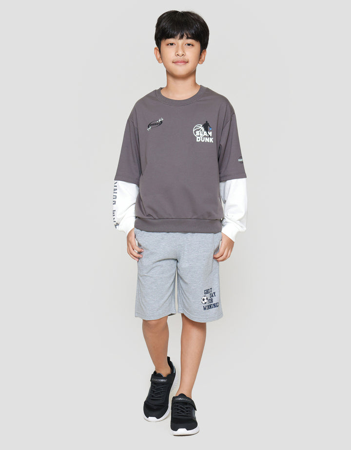 Nevada Half Zipper With Stopper Sweater Anak Laki-laki