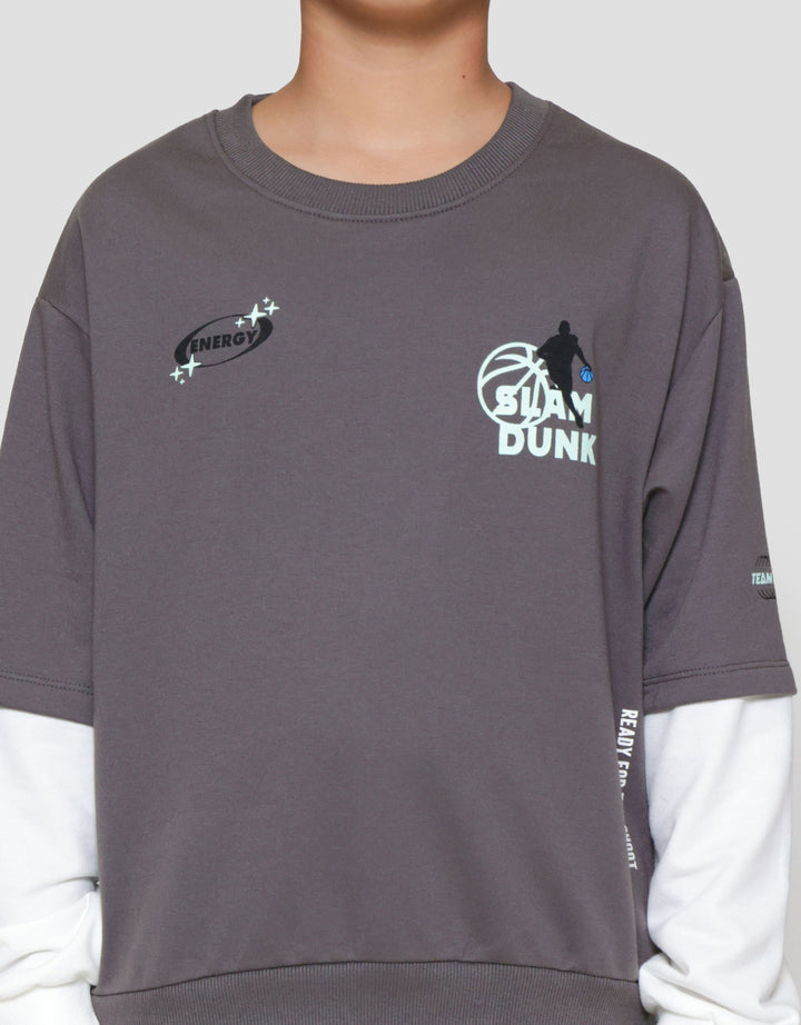 Nevada Half Zipper With Stopper Sweater Anak Laki-laki