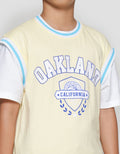 Nevada Fashion 2 Pcs Look Alike Oakland Print Kaos Anak Laki-laki