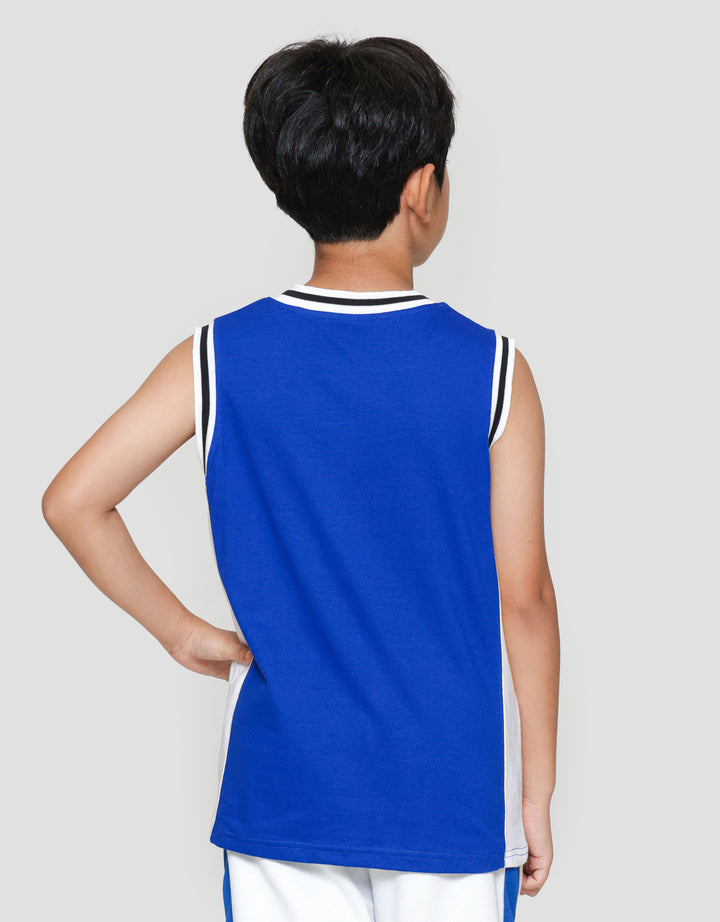 Nevada Sleeveless Fashion Print City Print Kaos Anak Laki-laki