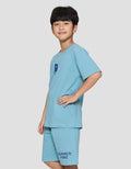 Nevada Knit With Embro With Short Print Setelan Anak Laki-laki