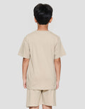 Nevada Knit Embro With Vertical Print Setelan Anak Laki-laki