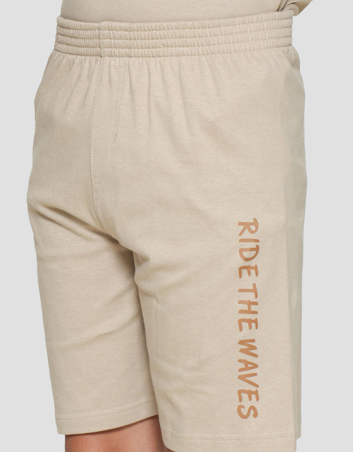 Nevada Knit Embro With Vertical Print Setelan Anak Laki-laki