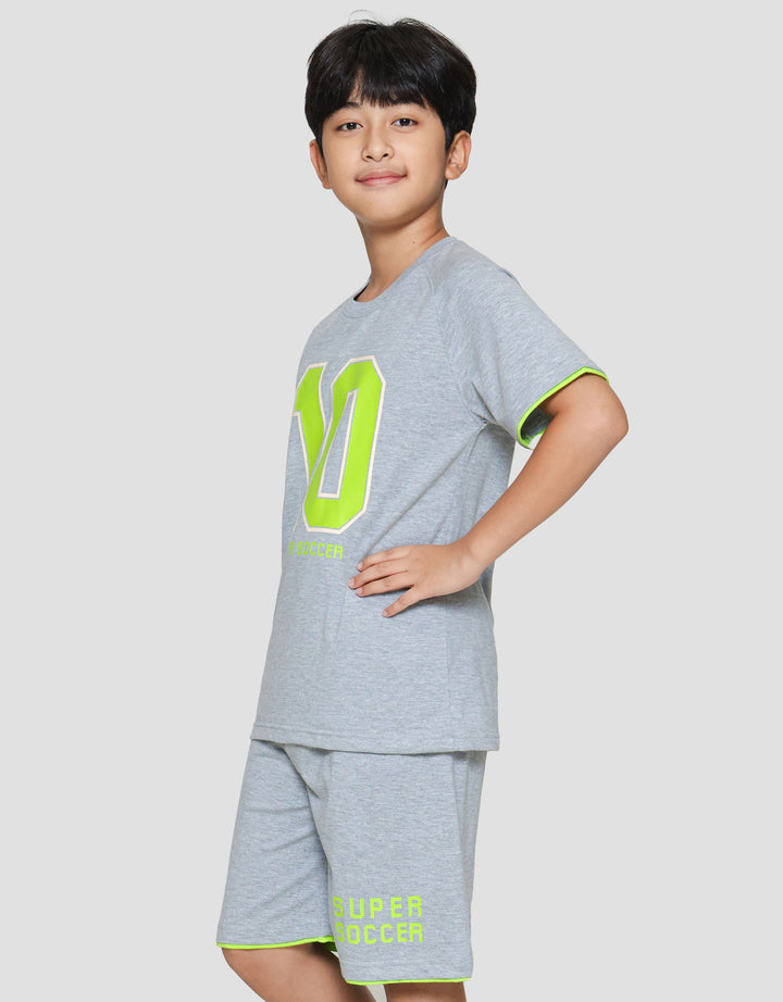 Nevada Knit Print Number Setelan Anak Laki-laki