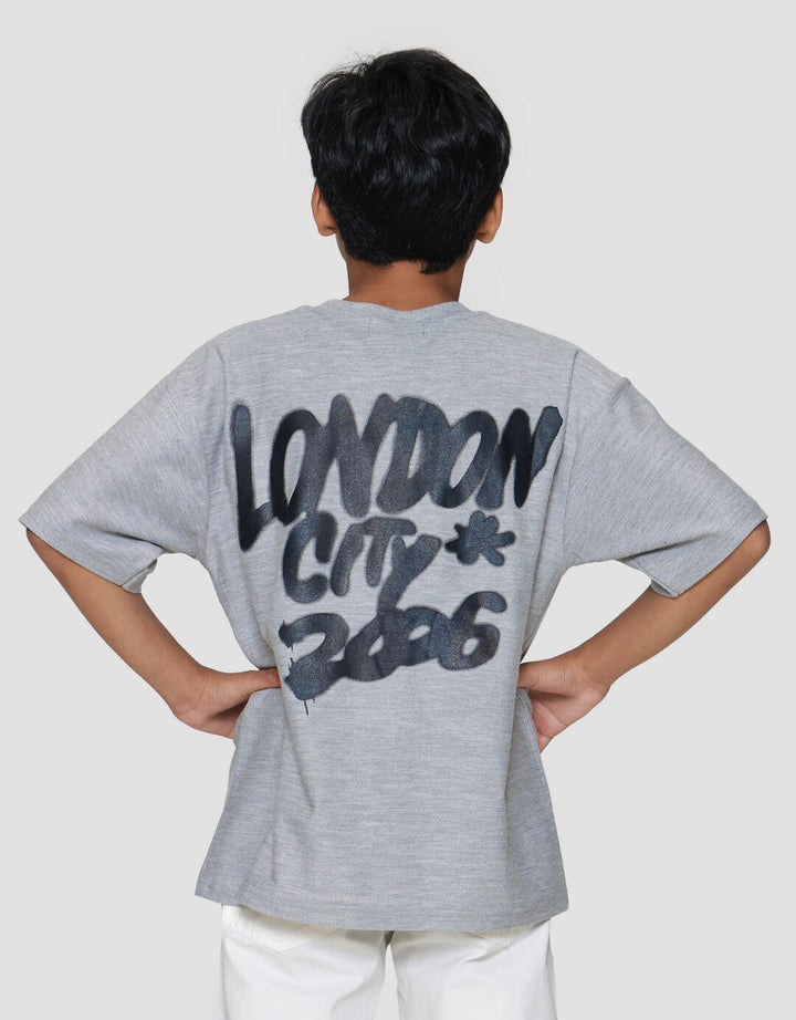 Nevada Oversize Baby Terry Print City Kaos Anak Laki-laki