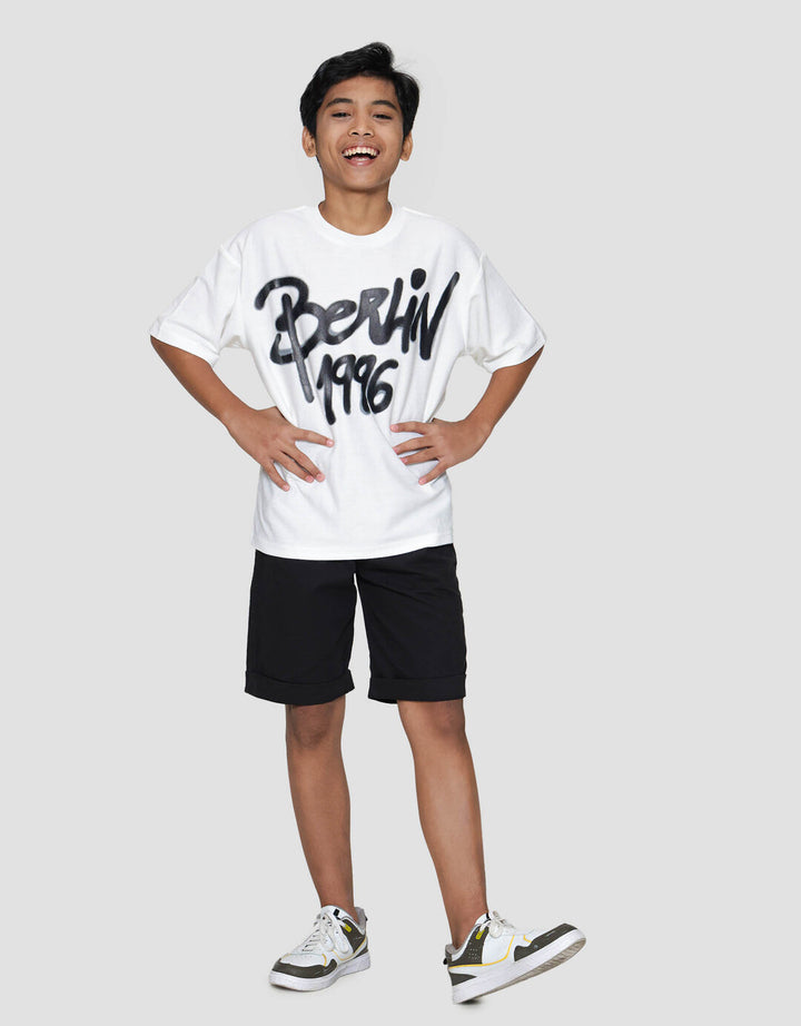 Nevada Oversize Baby Terry Print City Berlin Kaos Anak Laki-laki