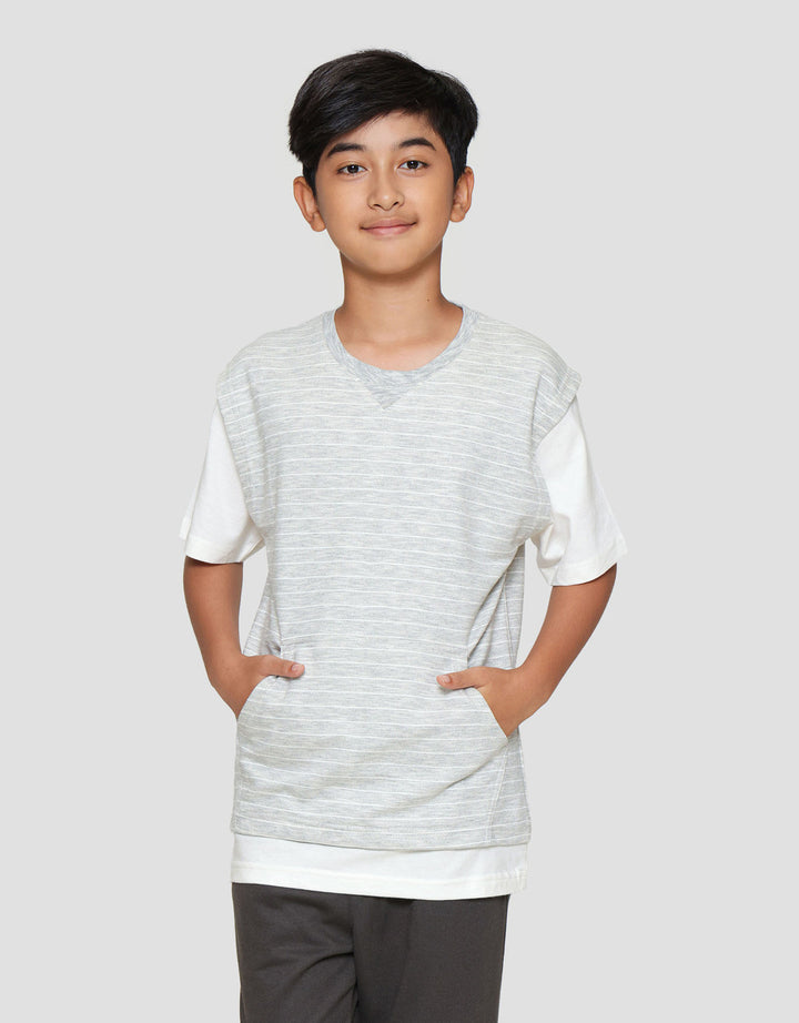 Nevada Stripes 2 Pcs Look Alike Kaos Anak Laki-laki