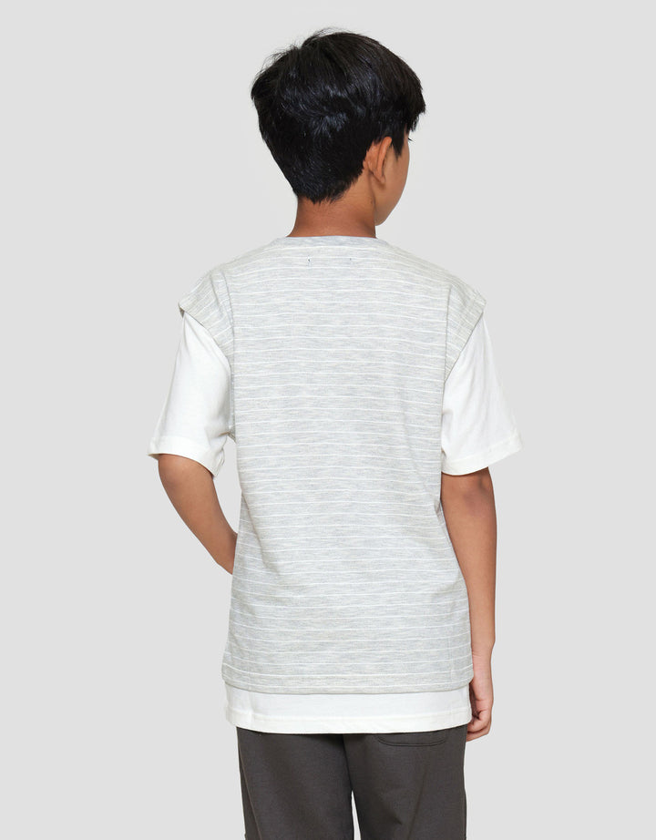 Nevada Stripes 2 Pcs Look Alike Kaos Anak Laki-laki