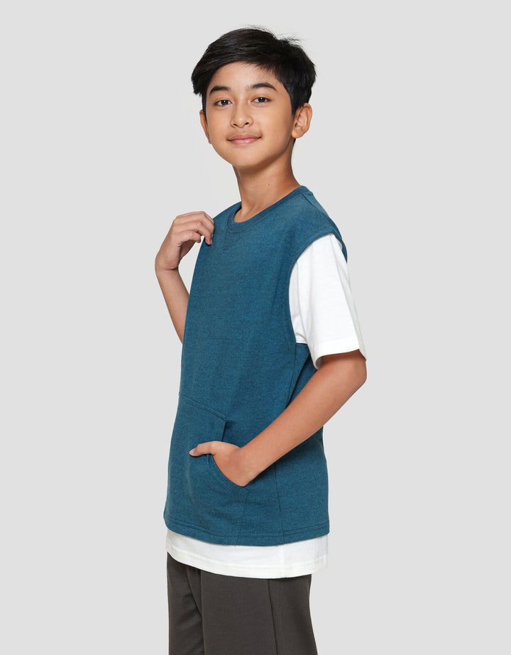 Nevada Solid 2 Pcs Look Alike Combi Kaos Anak Laki-laki