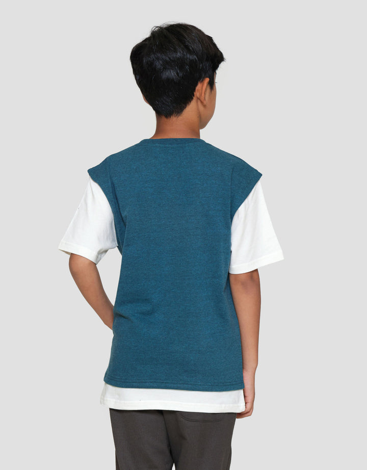 Nevada Solid 2 Pcs Look Alike Combi Kaos Anak Laki-laki