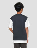 Nevada Round Neck Solid 2 Pcs Look Alike Kaos Anak Laki-laki