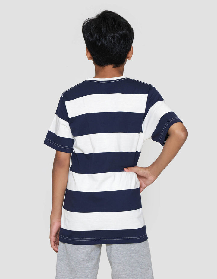 Nevada Stripes Yarndyed Print Monday Kaos Anak Laki-laki