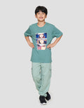 Nevada Anime Strarry Eyes Colace Print Kaos Anak Laki-laki