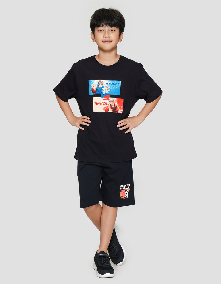 Nevada Anime Player Colace Print Kaos Anak Laki-laki