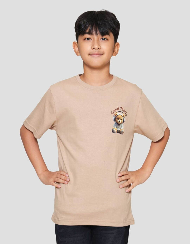 Nevada Solid Print Dtf Bear Kaos Anak Laki-laki