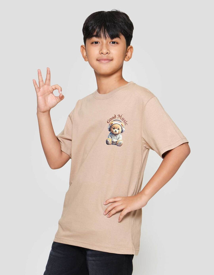 Nevada Solid Print Dtf Bear Kaos Anak Laki-laki