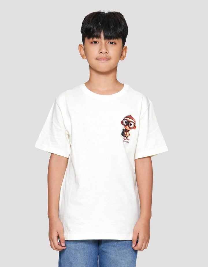 Nevada Solid Print Dtf Monkey Kaos Anak Laki-laki