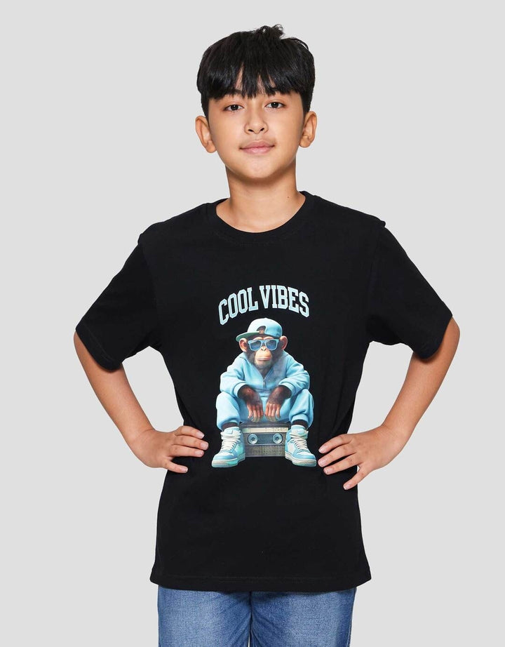 Nevada Solid Print Dtf Big Monkey Kaos Anak Laki-laki