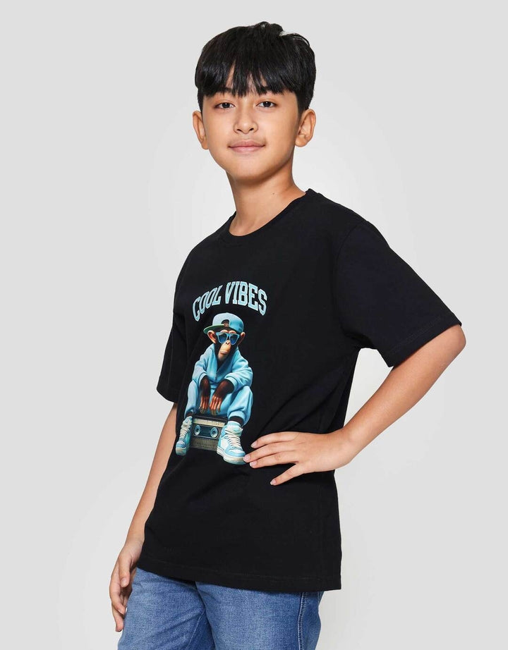 Nevada Solid Print Dtf Big Monkey Kaos Anak Laki-laki