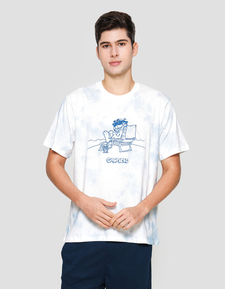 Nevada Garfield Aop Print Kaos Pria