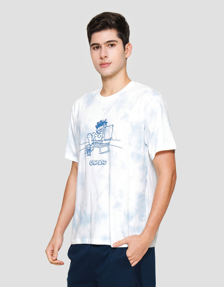 Nevada Garfield Aop Print Kaos Pria