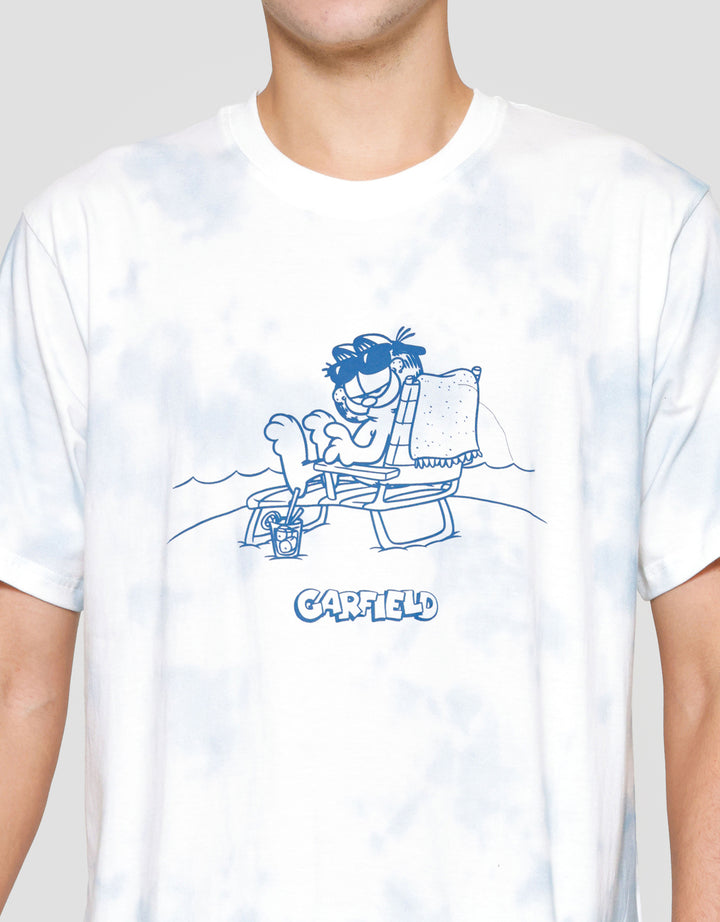 Nevada Garfield Aop Print Kaos Pria