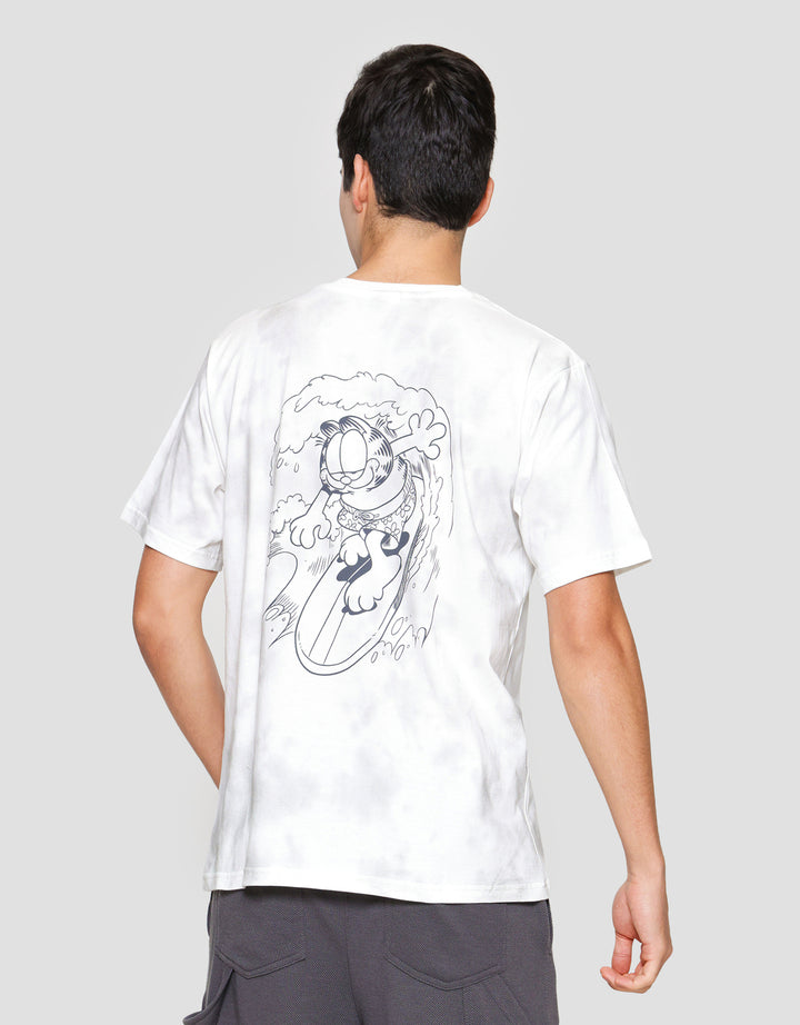 Nevada Garfield Aop Print Kaos Pria