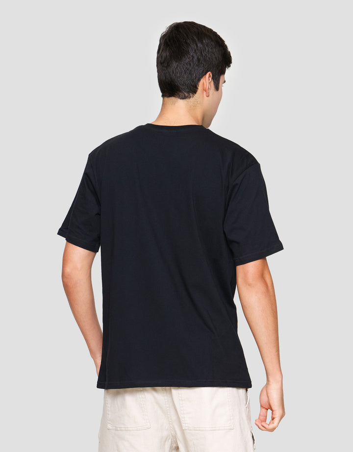 Nevada Garfield Hungry Cat Print Print Kaos Pria