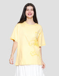 Disney Print Winnie The Pooh Kaos Oversize Wanita