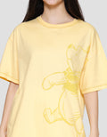 Disney Print Winnie The Pooh Kaos Oversize Wanita
