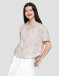 Disney Woven Boxy Print Aop Winnie The Pooh Kemeja Wanita