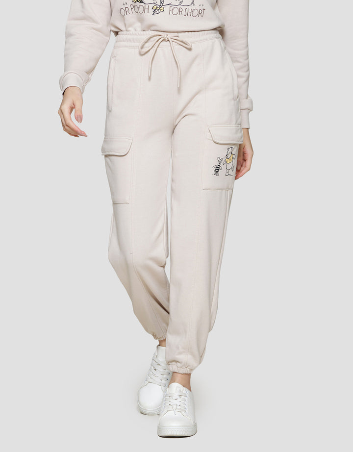 Disney French Terry Cargo Winnie The Pooh Jogger Wanita