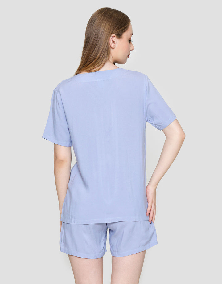 Nevada Ss Pyjama Shorts Solid