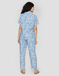 Nevada Mix Blue Setelan Piyama Wanita