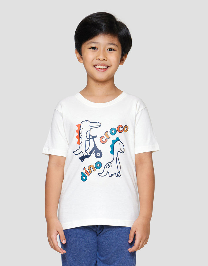 Little M Croco Dino Kaos Anak Laki-laki