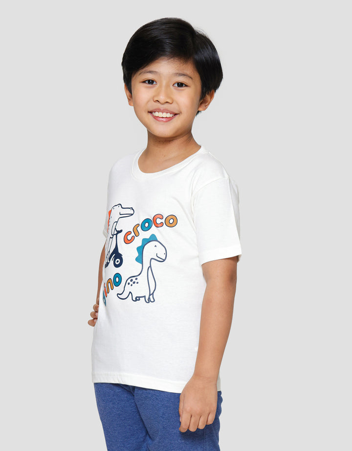 Little M Croco Dino Kaos Anak Laki-laki