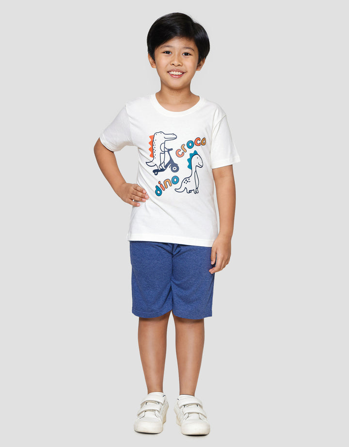 Little M Croco Dino Kaos Anak Laki-laki