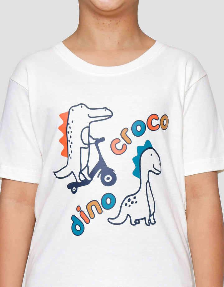 Little M Croco Dino Kaos Anak Laki-laki