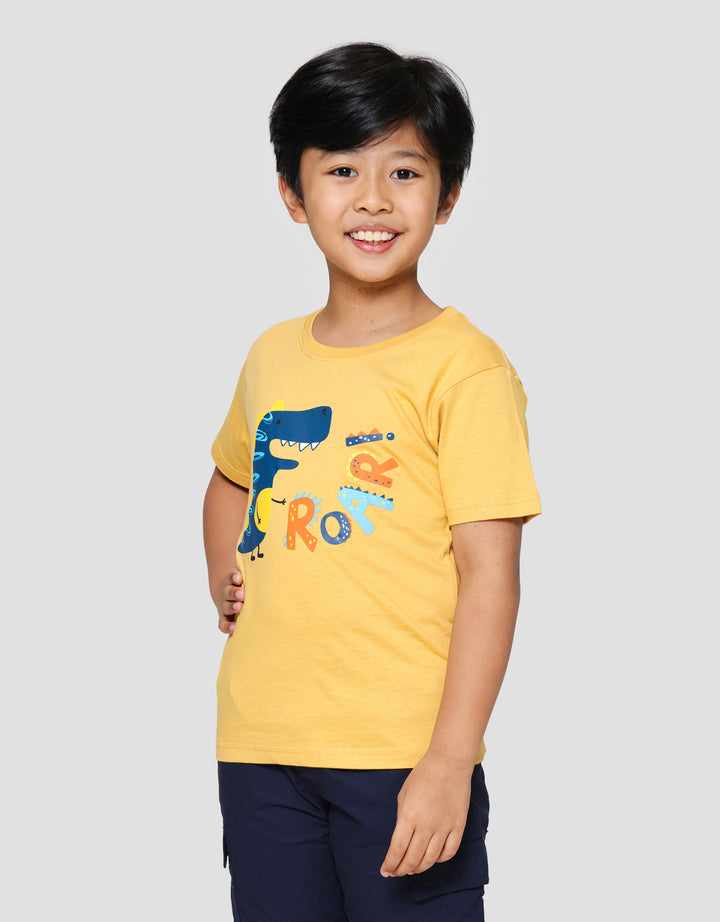 Little M Roar Dino Kaos Anak Laki-laki