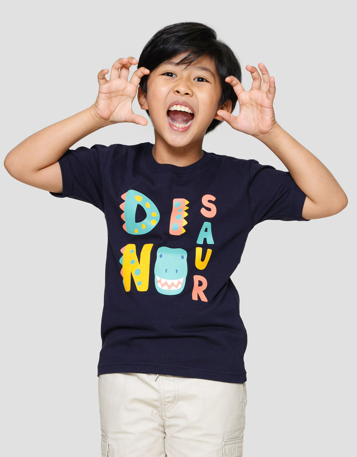 Little M Word Dinosaur Kaos Anak Laki-laki