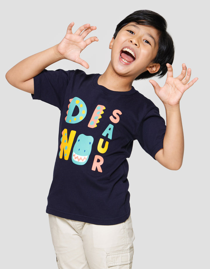 Little M Word Dinosaur Kaos Anak Laki-laki