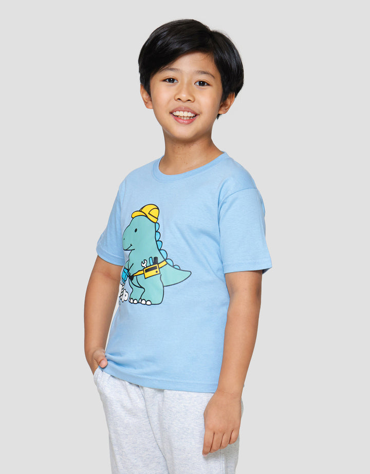 Little M Dino Tool Kaos Anak Laki-laki