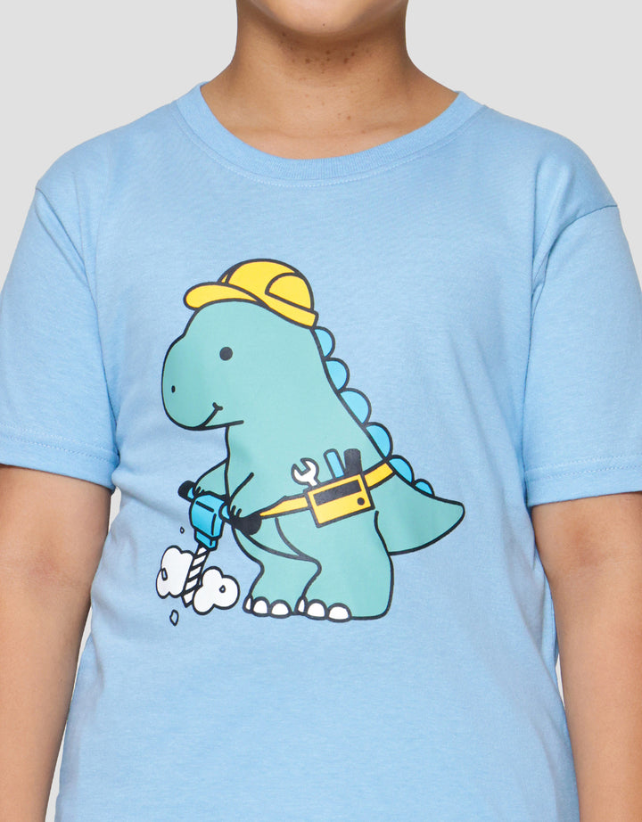 Little M Dino Tool Kaos Anak Laki-laki