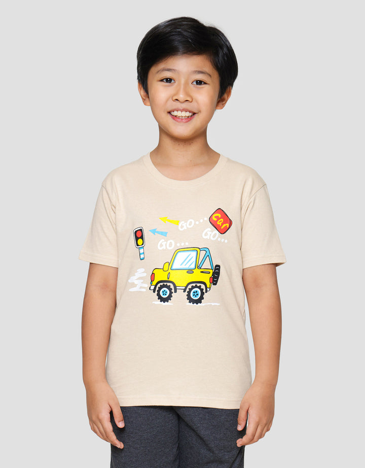 Little M Go Go Car Kaos Anak Laki-laki